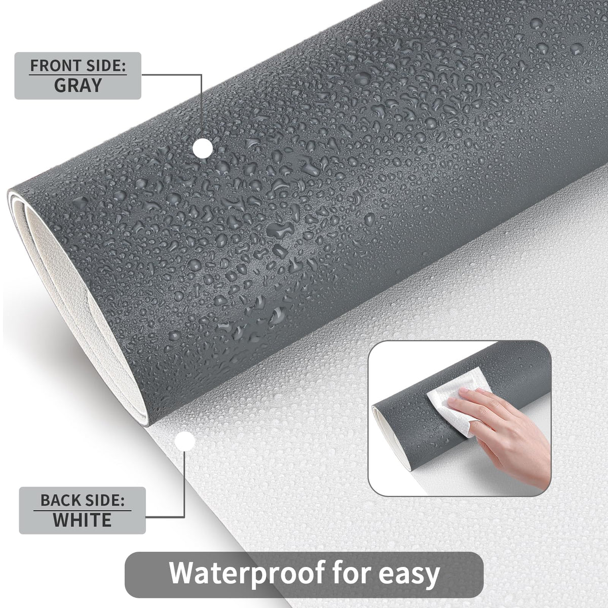KINGFOM Desk Pad Office Desktop Protecter, PU Leather Desk Mat Blotters Organizer with Comfortable