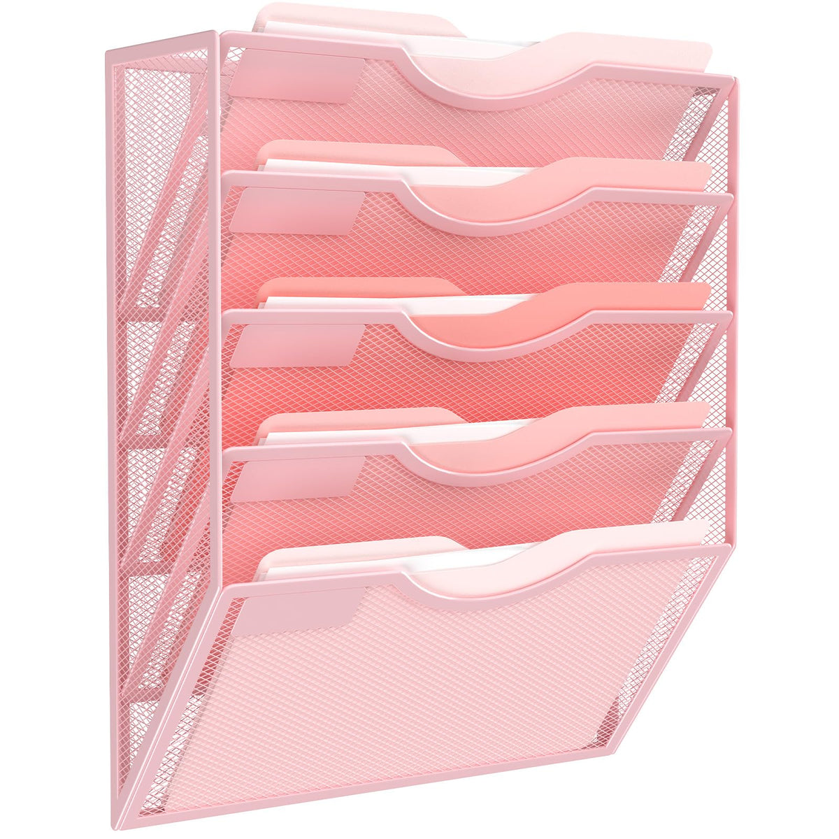 Kuntine.B Wall File Organizer Office Hanging Magazine Holder Wall File Organizer for Office Home
