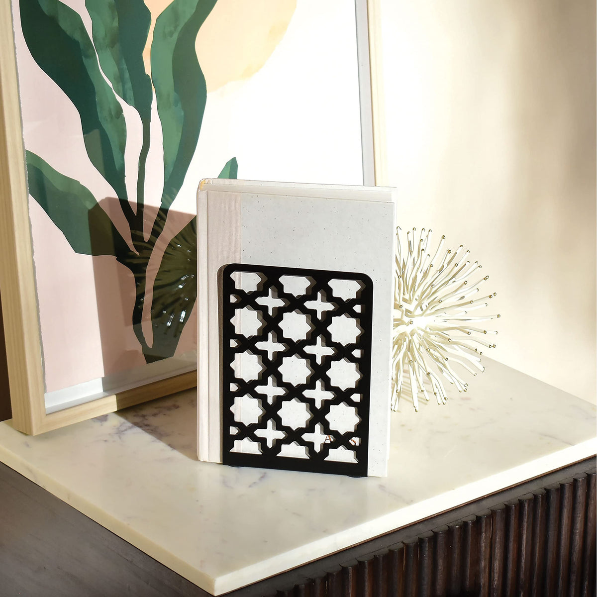 CNK Book Ends Bookends for Decorative Books Holder Bookend Shelves End Hold Heavy Duty Holders