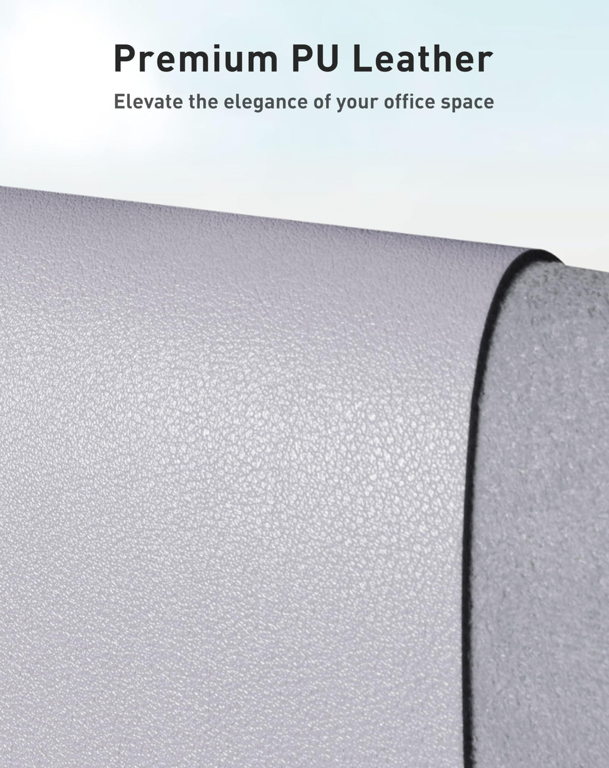 Aothia Faux Leather Desk Mat - Large Mouse Pad, Non-Slip PU Leather Blotter, Waterproof Writing