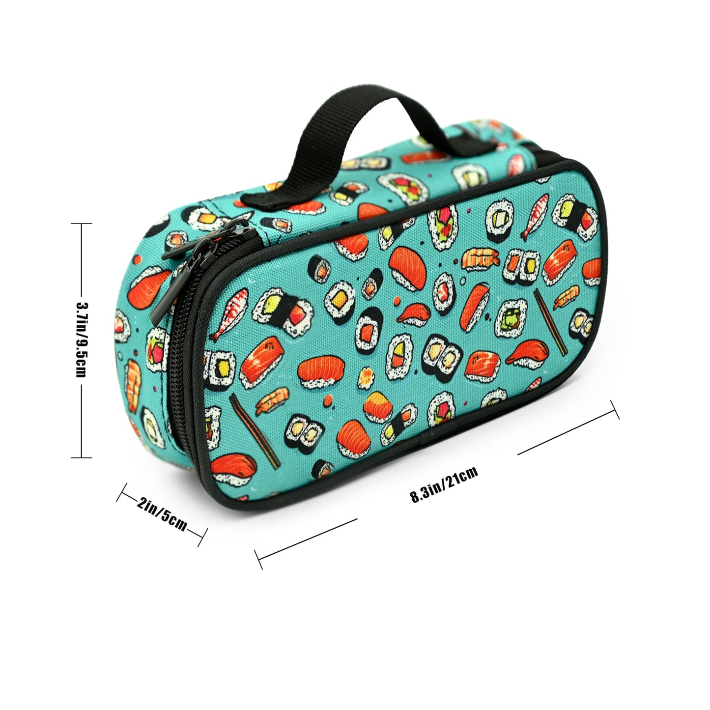 Droerfes Sushi Pencil Case Pencil Pouch Large Capacity Pen Bag School Office Organizer Stationery