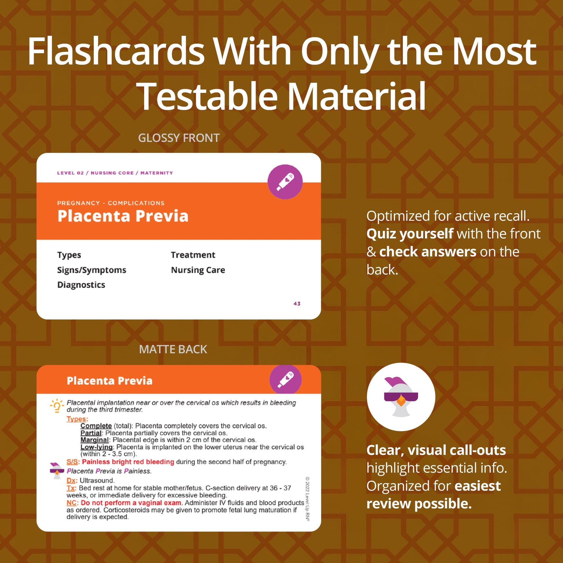 Maternity Flash Cards – No Fluff – Only Essential Info for Nursing School – 2026-2027 NCLEX ATI