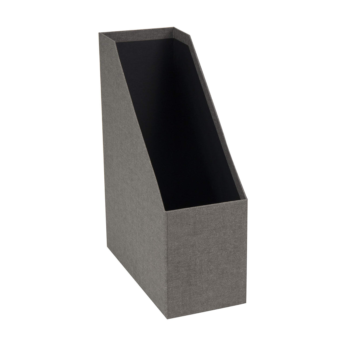 Bigso Box of Sweden Estelle Canvas Fiberboard Upright Magazine Storage Box Organizer for Papers &