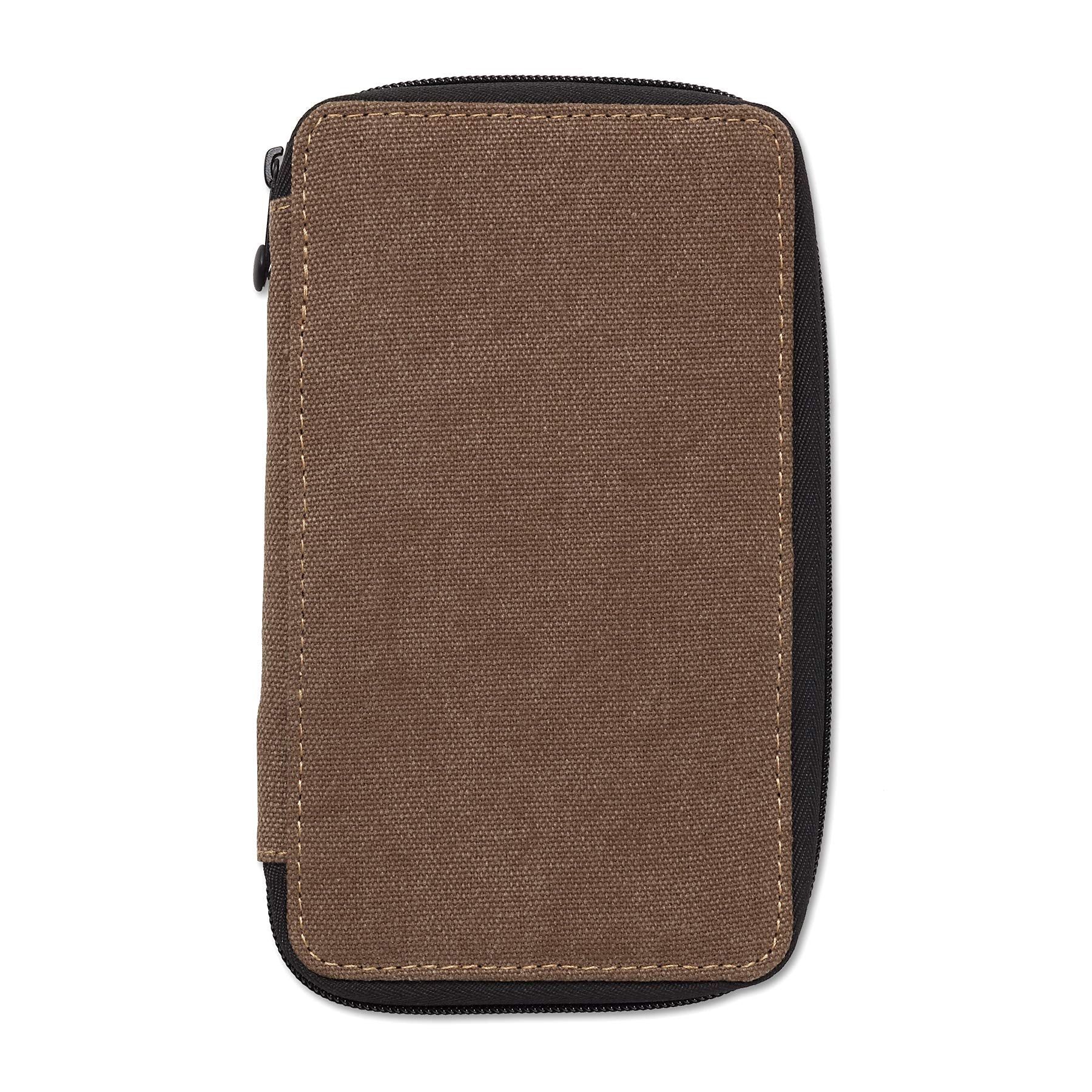 Speedball Art Products 252240 Canvas Case 24 Pencil Storage Canvas Pencil Case, Chocolate