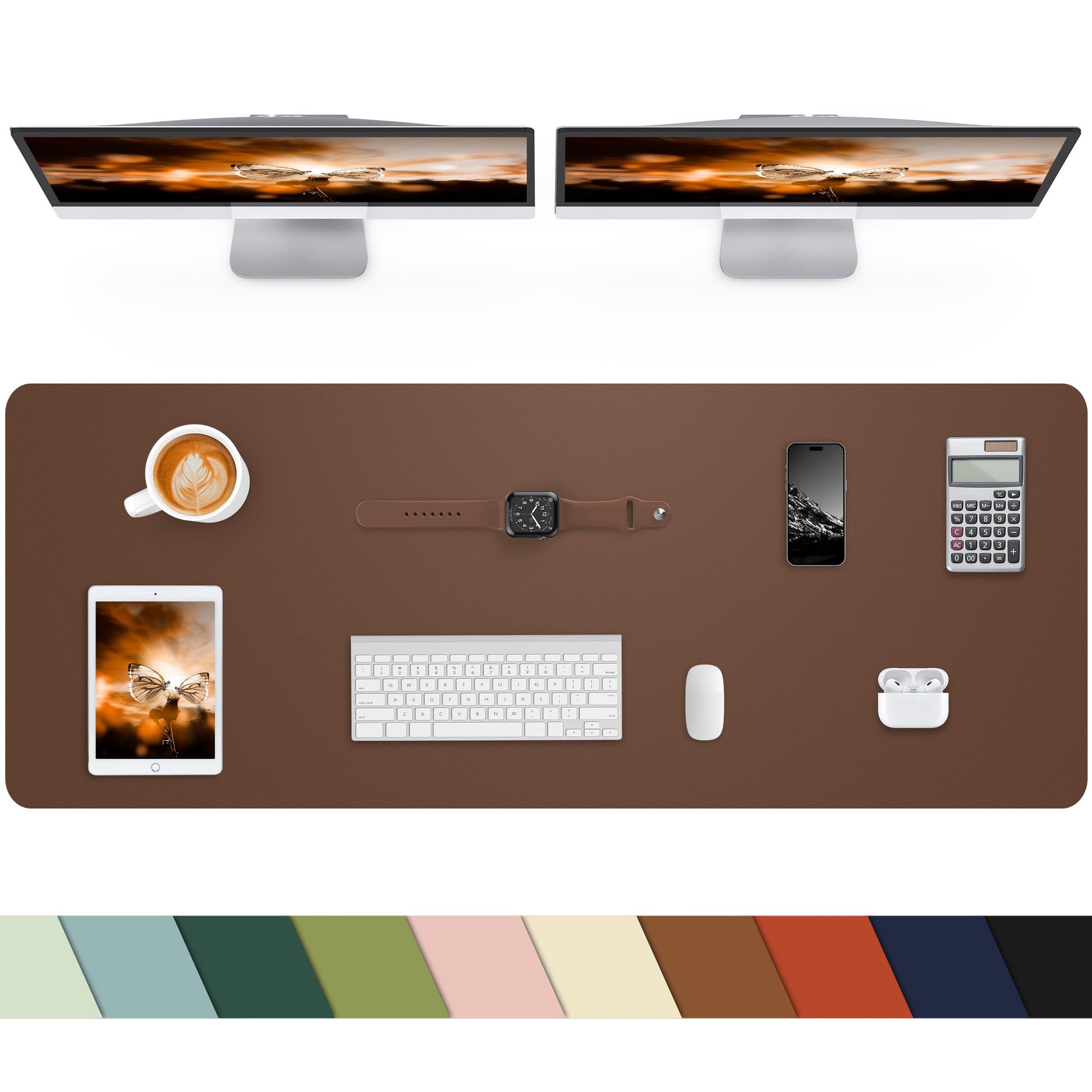 Non-Slip Desk mat,PULeather Desk Pad Protector, Office Desk Mat, Large Mouse Pad,Desk Blotter