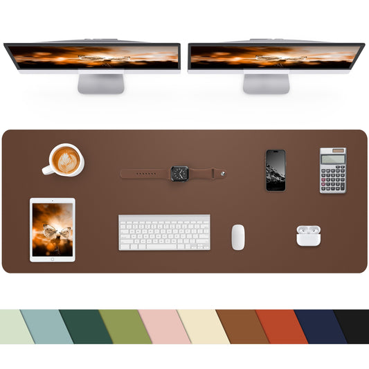 Non-Slip Desk mat,PULeather Desk Pad Protector, Office Desk Mat, Large Mouse Pad,Desk Blotter