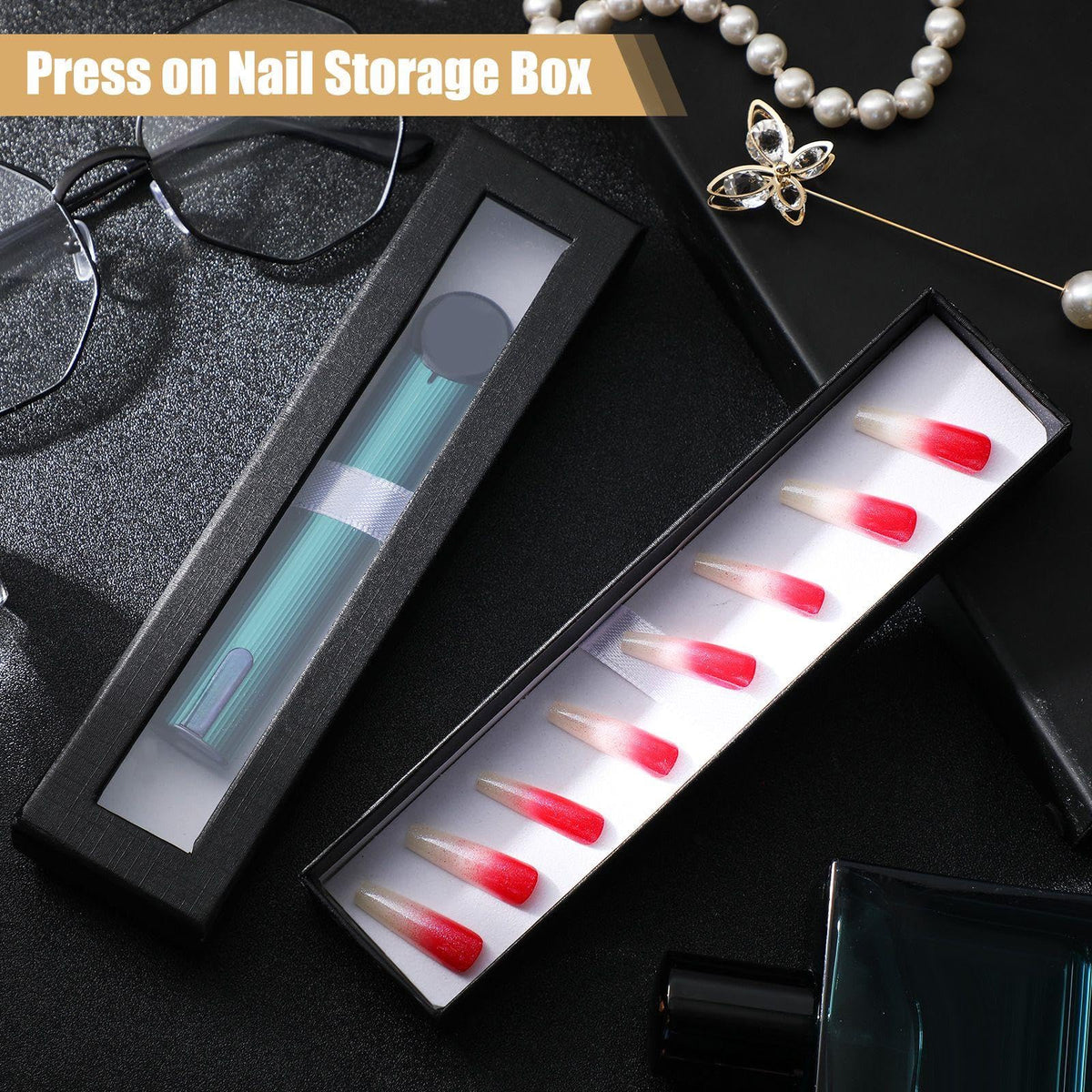 Spakon 16 Pcs Pen Gift Box with Clear Lid, Empty Display Cases