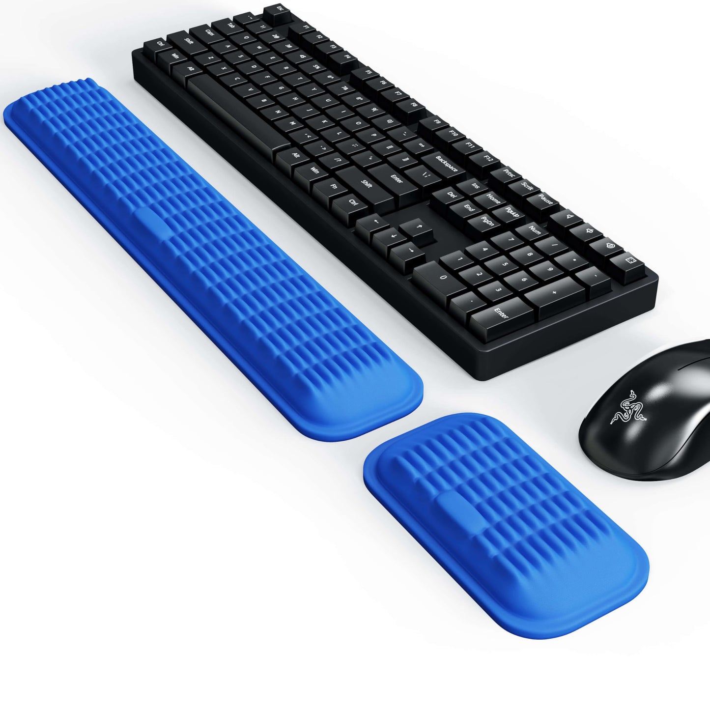 MEKASS Ergonomic Wrist Rest for Keyboard and Mouse, Soft Memory Foam Keyboard Wrist Rest Set with