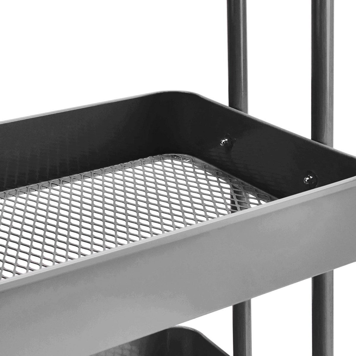 Amazon Basics 3-Tier Rolling Utility or Kitchen Cart, Lockable Wheels, Multifunctional Storage