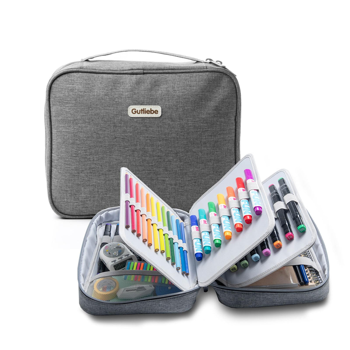 Gutliebe Large Pencil Case Organizer, XXL Marker Case Extra Big Capacity Multi-Functional