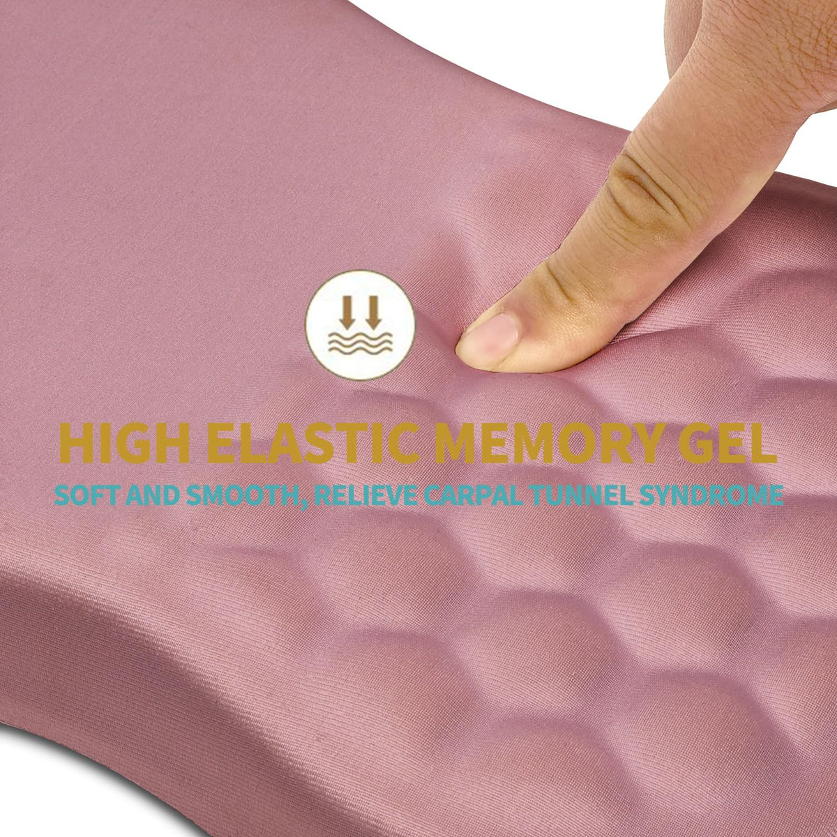 Hokafenle Ergonomic Mouse Pad Wrist Support with Massage Design, Wrist Rest Pain Relief Mousepad