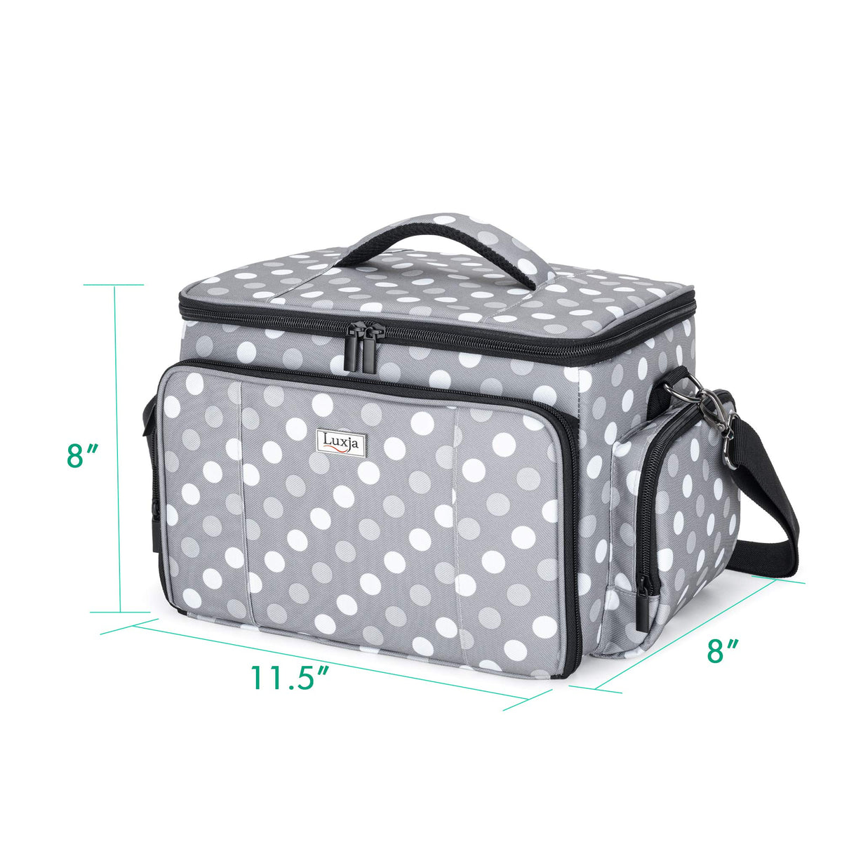 LUXJA Carrying Case Compatible with Cricut Joy&Easy Press Mini, Polka Dots