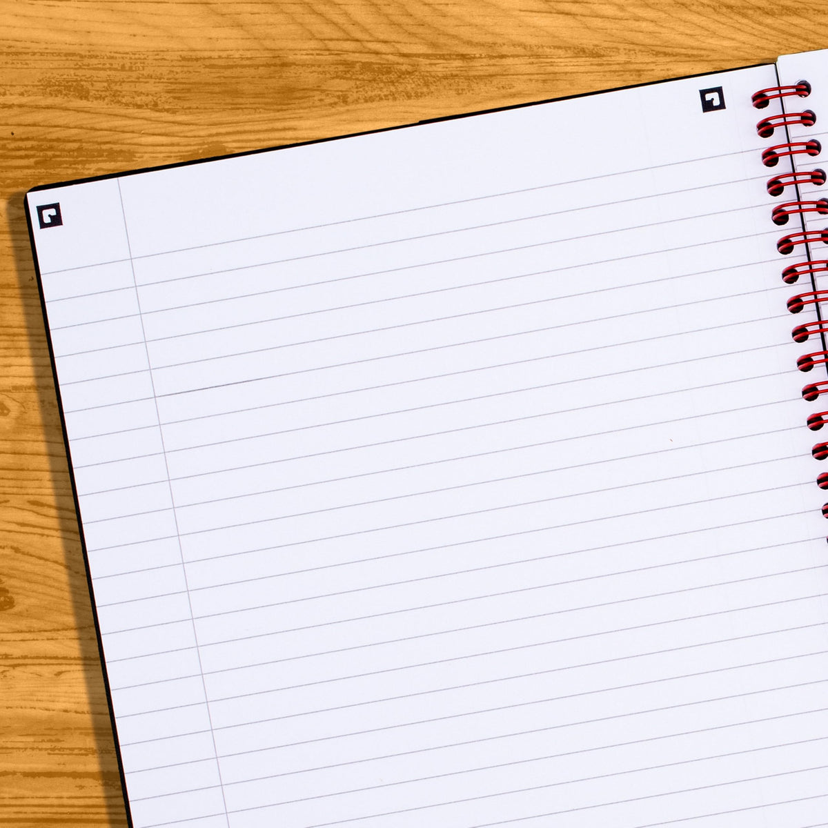 Black n' Red Notebook, Business Journal, 8-1/4" x 5-1/4", 70 Sheets, Ruled, Optik Paper, Scribzee