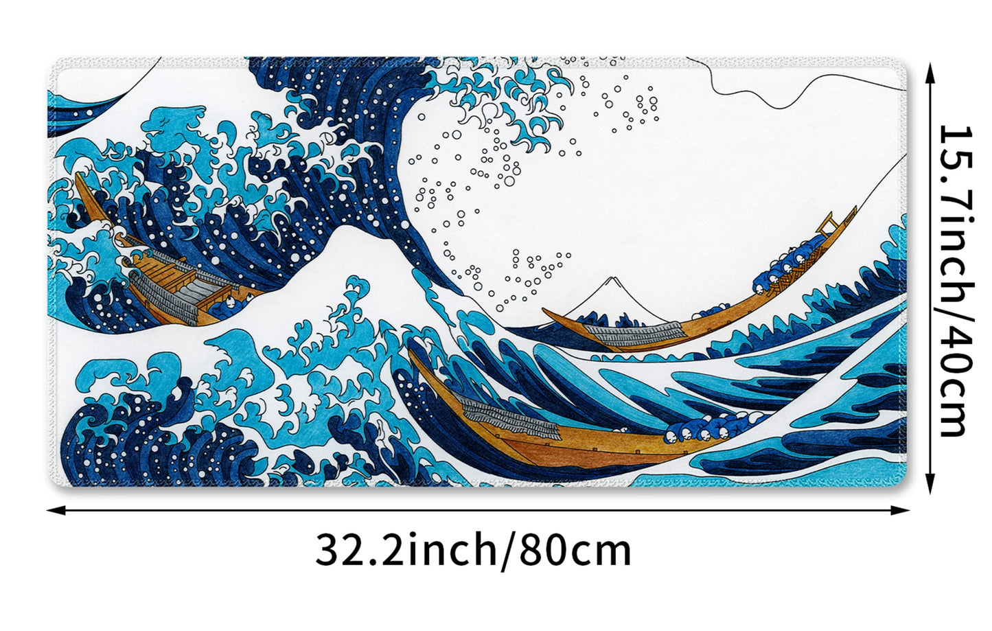 Meffort Inc XXL Mouse Pad Thick Water Resistance Desk Mat with Non-Slip Rubber Pad for Home Office