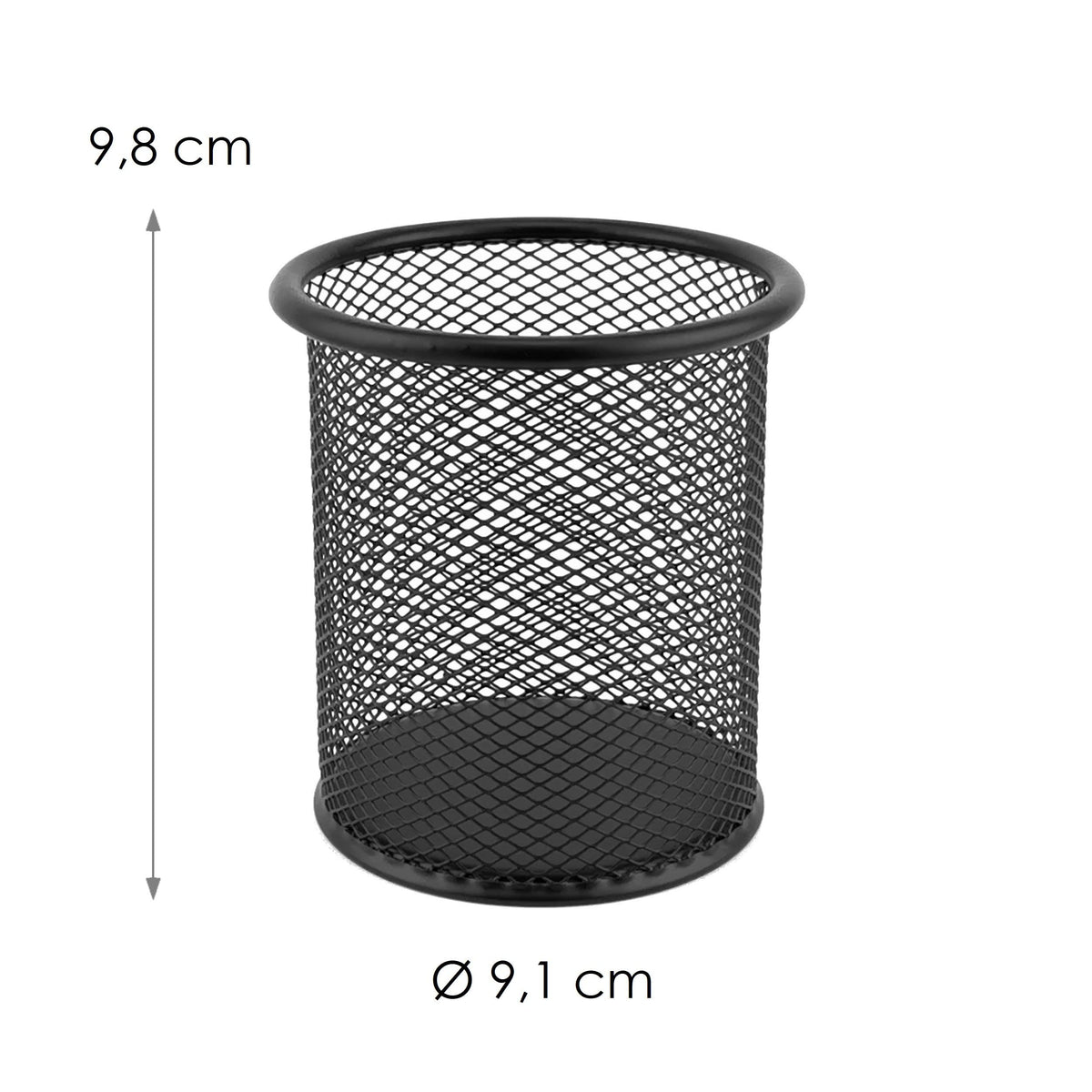 D.RECT Cup Ballpoint Pen Metal Mesh Black