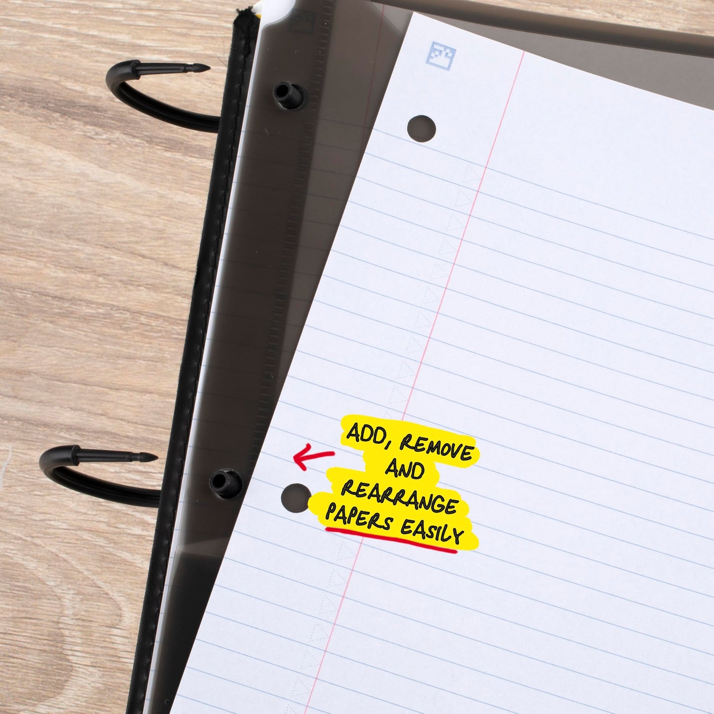Five Star Flex Refillable Notebook + Study App 1.5 Inch O-Rings Binder with Pockets Tabs and