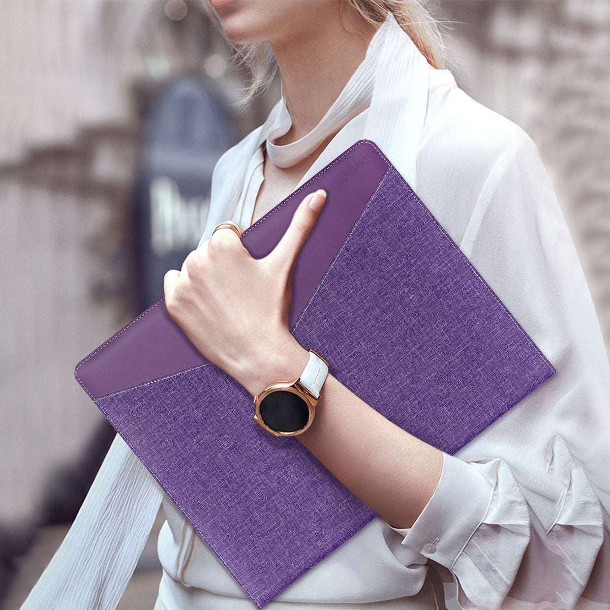 Toplive Padfolio 3 Ring Binder Organizer Business Portfolio Folder for Women, A4/ Letter Size PU
