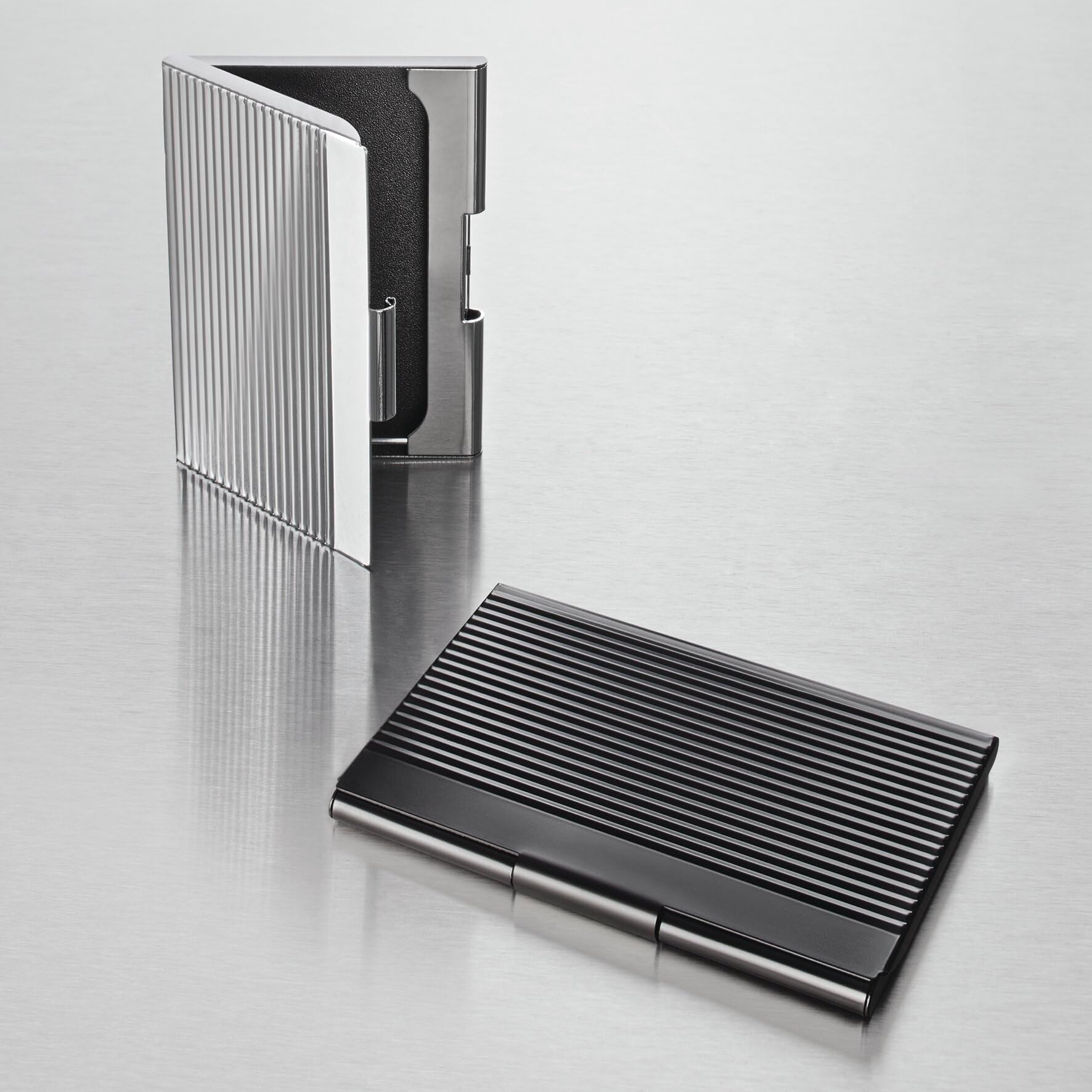 Sigel VZ130 Business Card Case, silver, shiny