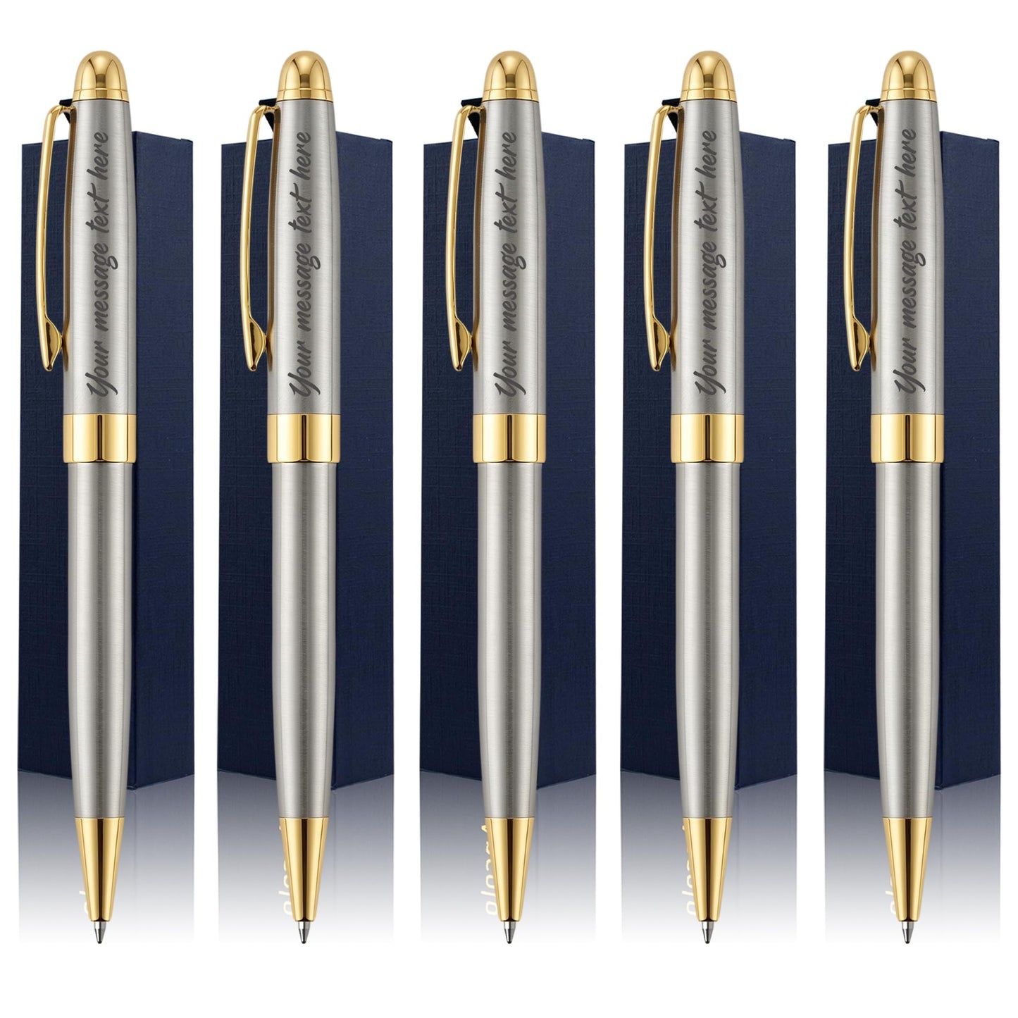 Personalized Luxury Ballpoint Pen Writing Set-Stainless Steel Gift pens