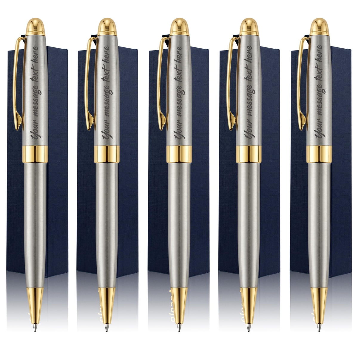 Personalized Luxury Ballpoint Pen Writing Set-Stainless Steel Gift pens