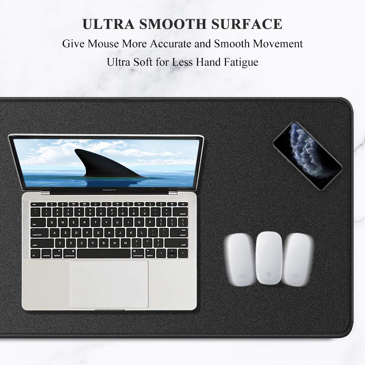 Auhoahsil Extended Mouse Pad, Large XXL Gaming Mouse Pad Desk Pad 35" X 15", Waterproof Desk Mat