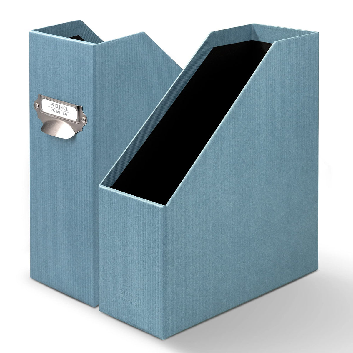 S.O.H.O. 1318452151 A4 Denim Magazine Rack with Index Holder and Handle