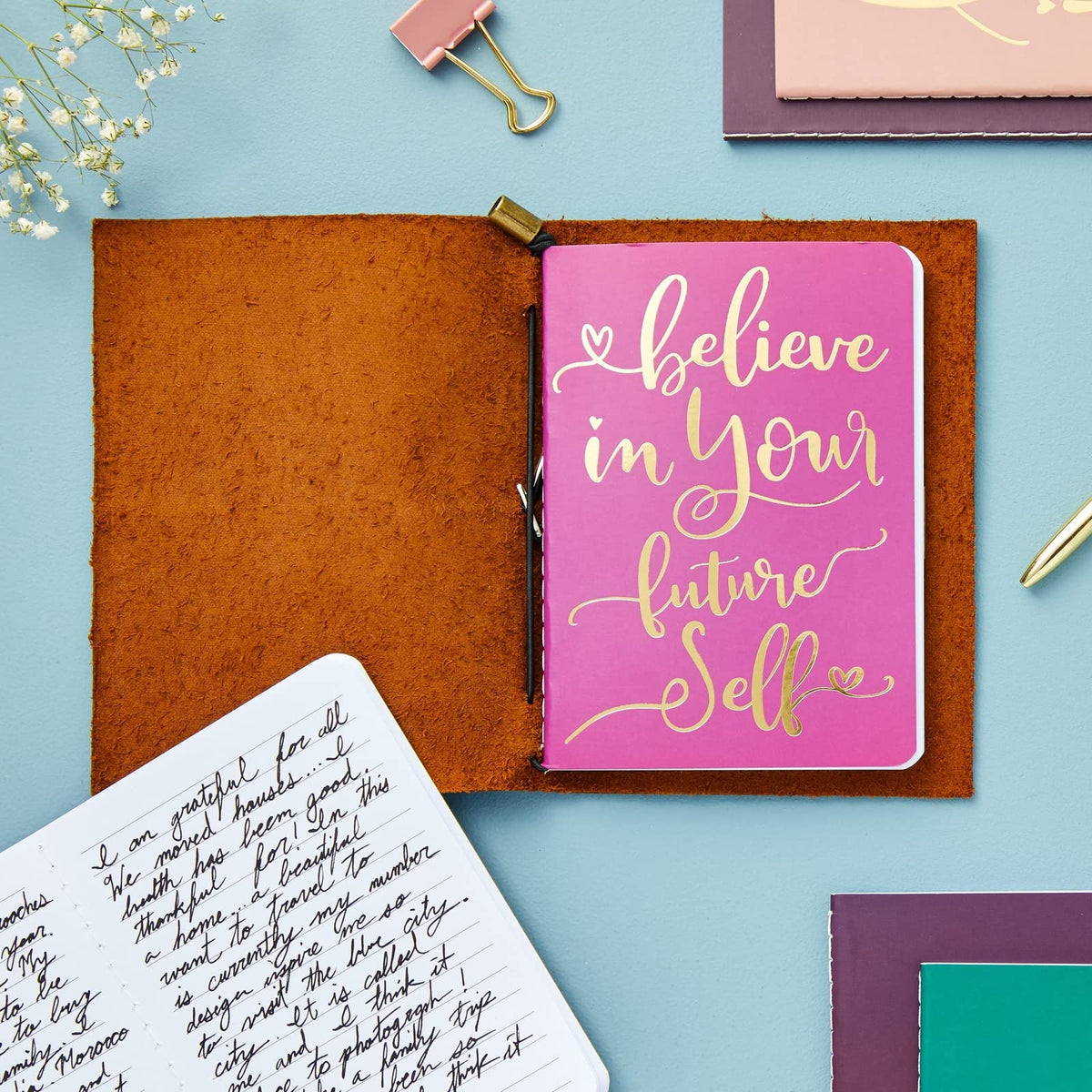 Paper Junkie 12-Pack of Inspirational Notebooks for Women, Writing, Motivation, Small Pocket