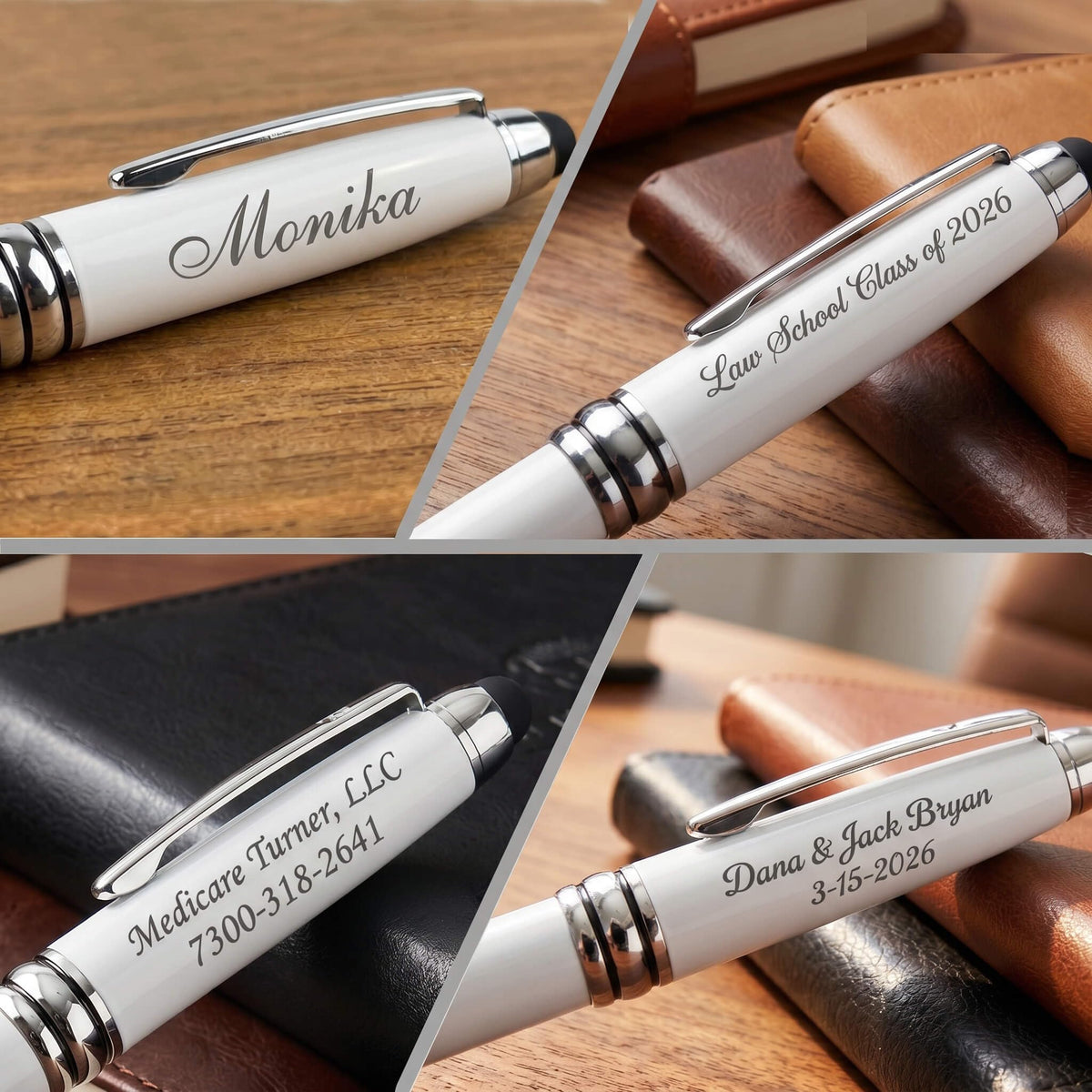 Ancolo Custom Pens - Gift for Women/Lady/Girl/Teacher/Manager 10 Pens/Box