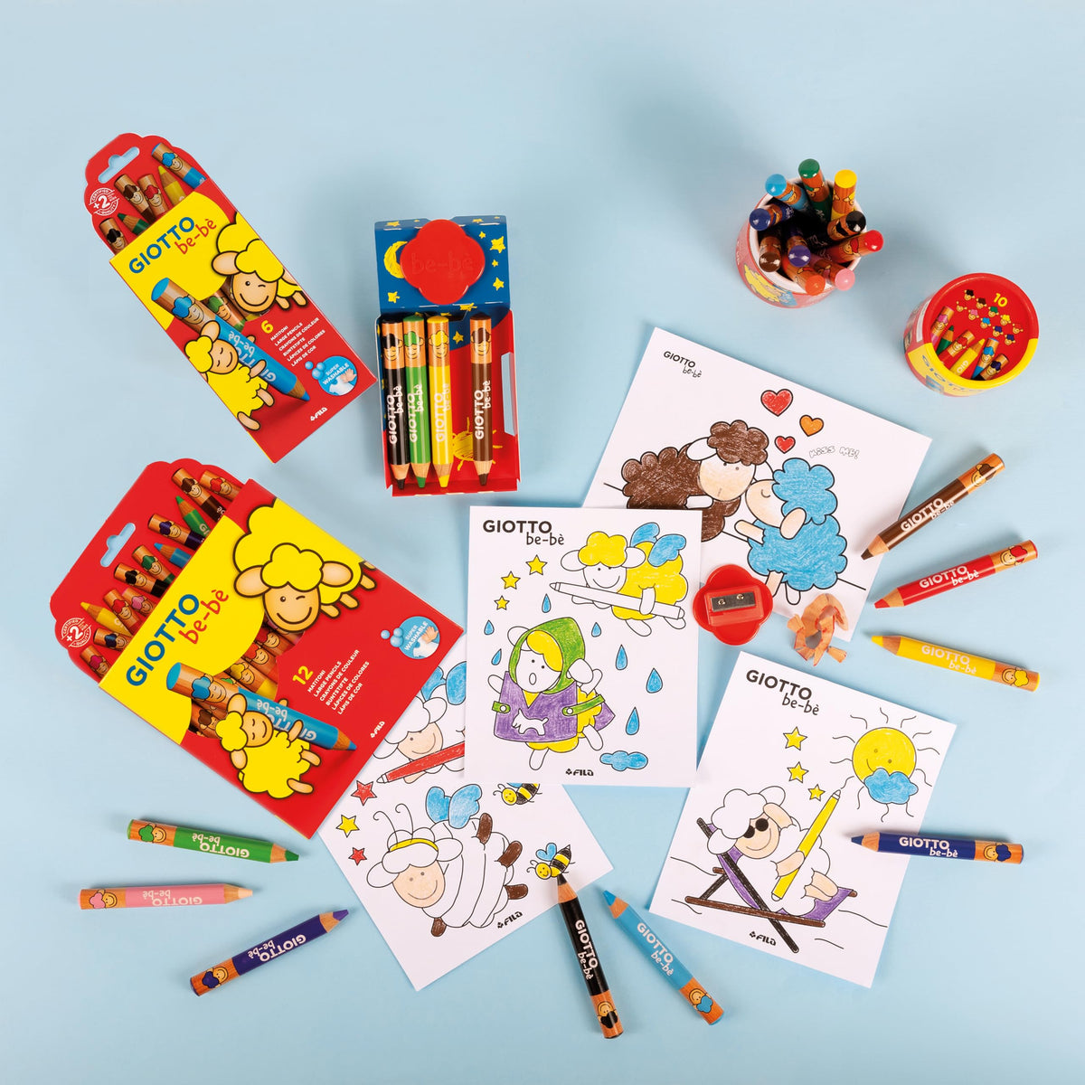 Giotto Bebe' Pencils 12 Pcs