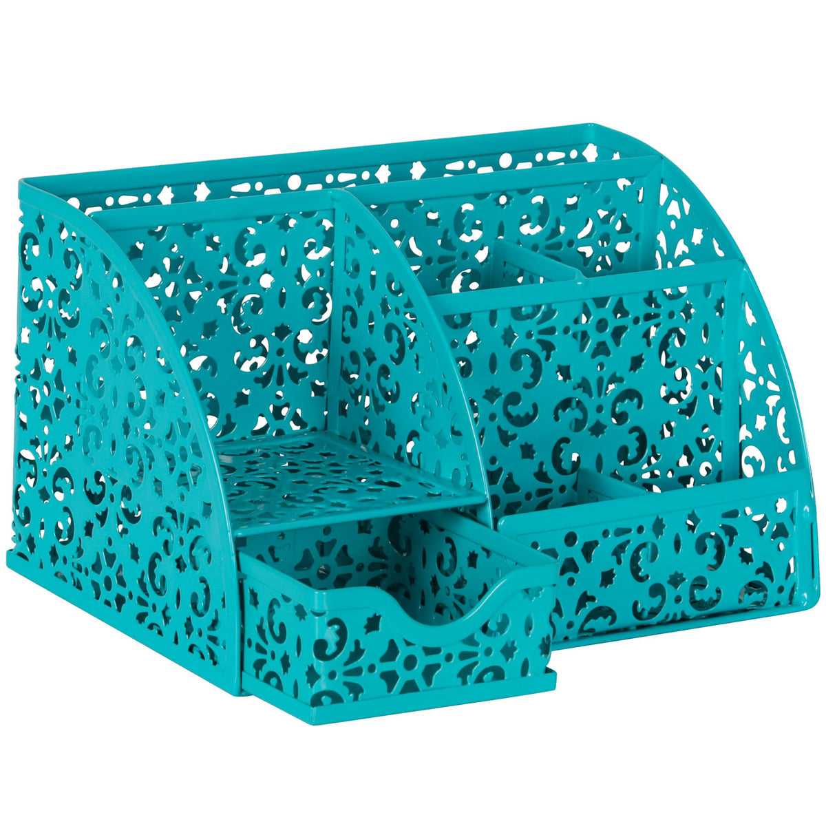 EasyPAG Desk Organizer and Pen Holder for Desk, Mesh Office Supplies Storage Caddy with Drawer for