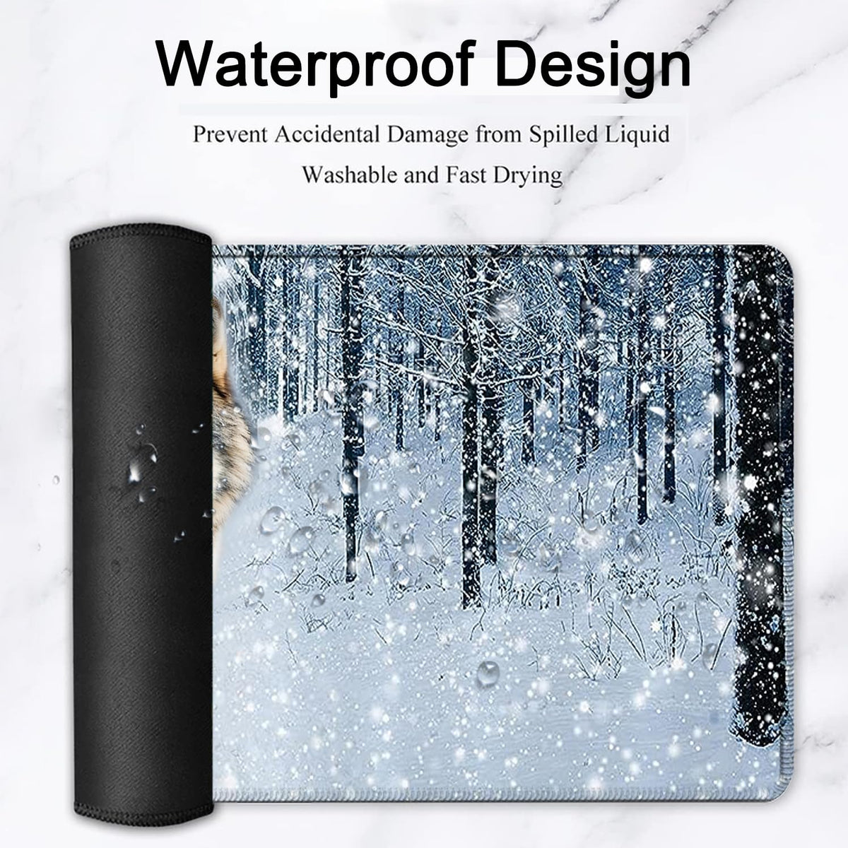 Large Mouse Pad, 31.5 x 11.8in Extended Gaming Mouse Pad with Stitched Edges, XXL Mousepad