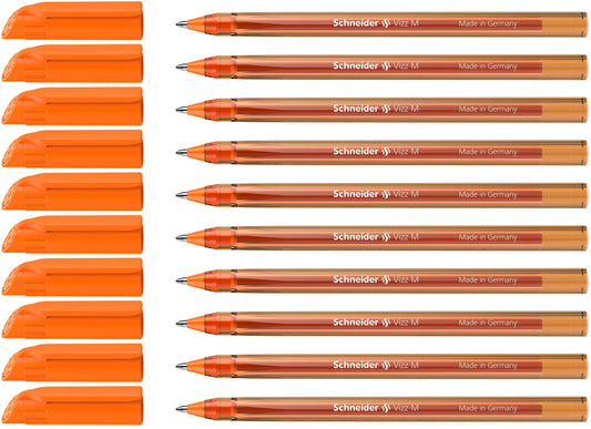 Schneider Vizz 102211 Ballpoint Pen for Easy and Fast Writing - Colour Ink Barrel - Medium Line