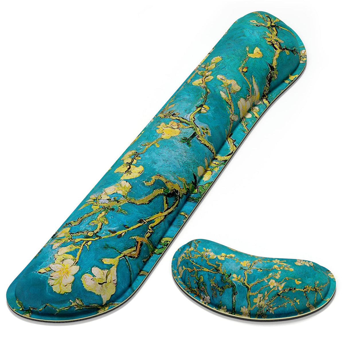 Dapesuom Enlarge Keyboard Wrist Rest, Memory Foam Wrist Cushion for Desk Mats Support, Cute Pain