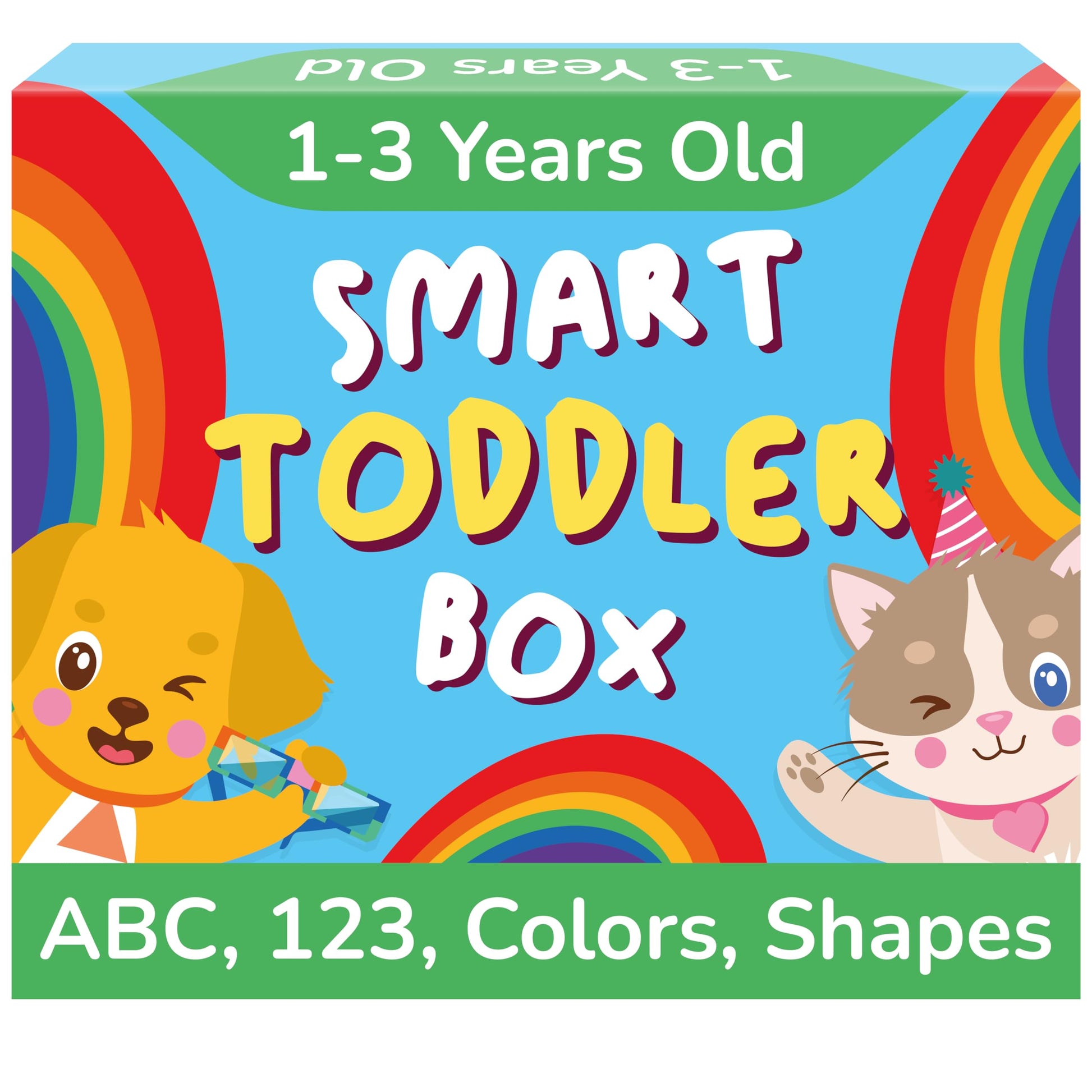 TOYVENTIVE Educational Books, Flash Cards, and Puzzles - Birthday Gifts for 1, 2, 3, and 4 Year Old