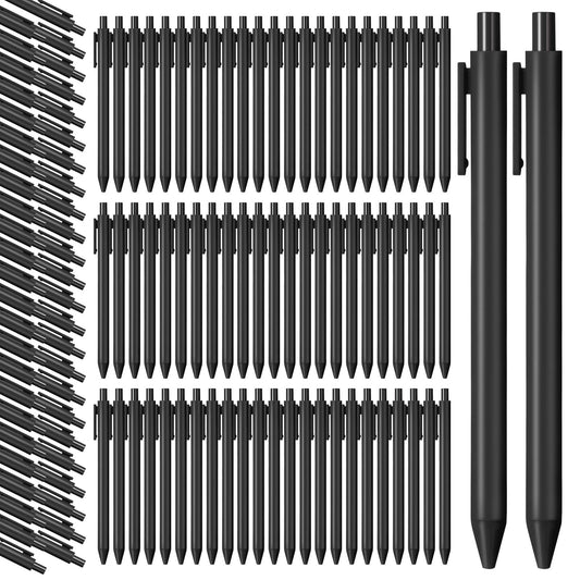 Teling 100 Pcs Ballpoint Pens Retractable Comfortable Cute Stylish Writing Pens in Medium Point 1.0
