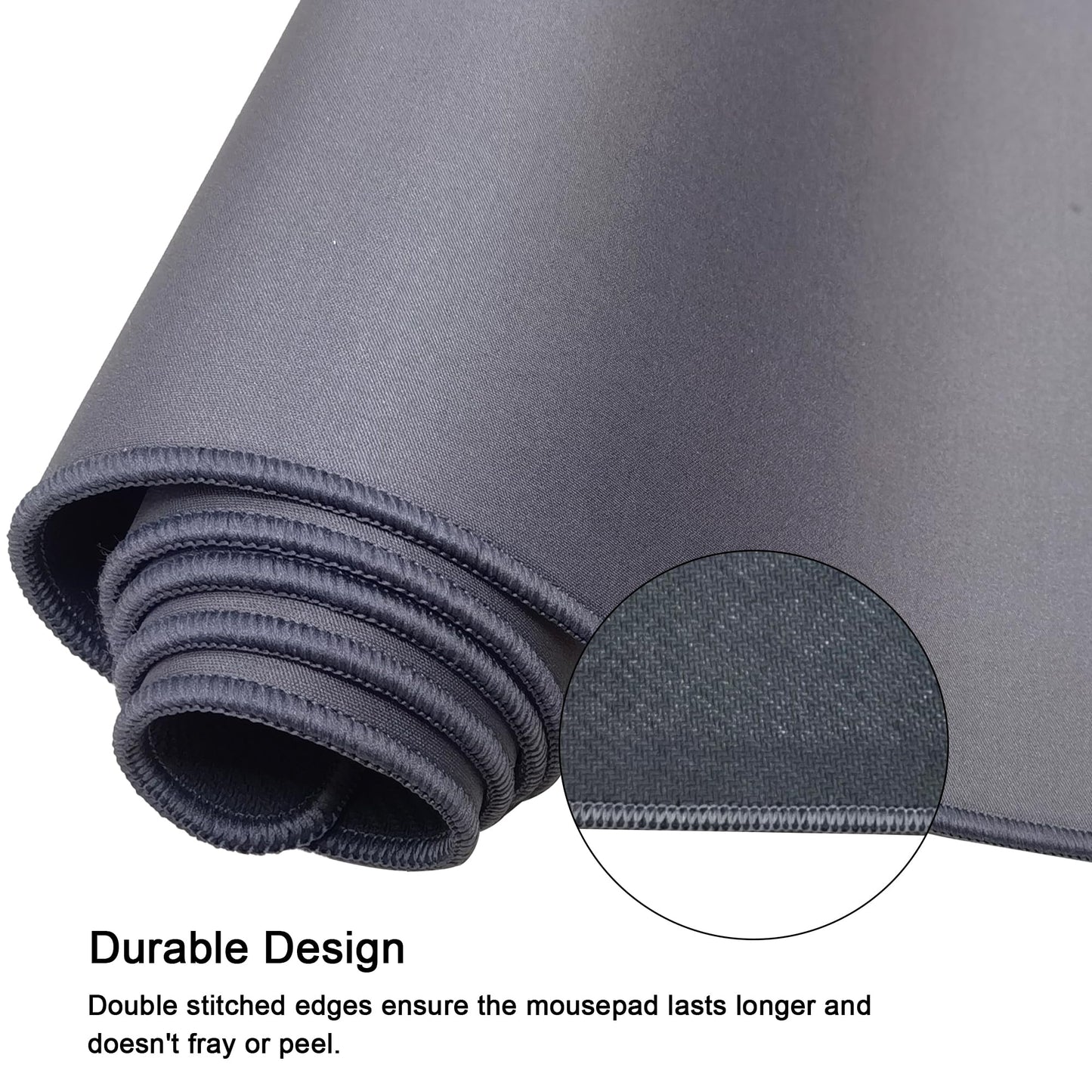 ICONIC - PRO PC GEAR 4XL Oversized & Ultimate Gaming Desk Mat 54"x23"(Steel Grey) - Giant & Thicker