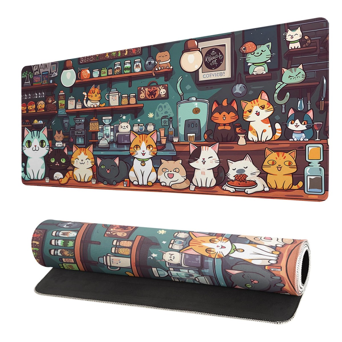 Gaming Mouse Pad Desk Pad,Extended Big Mouse Pad,31.5x11.8 Inch Long Computer Keyboard Mouse Mat