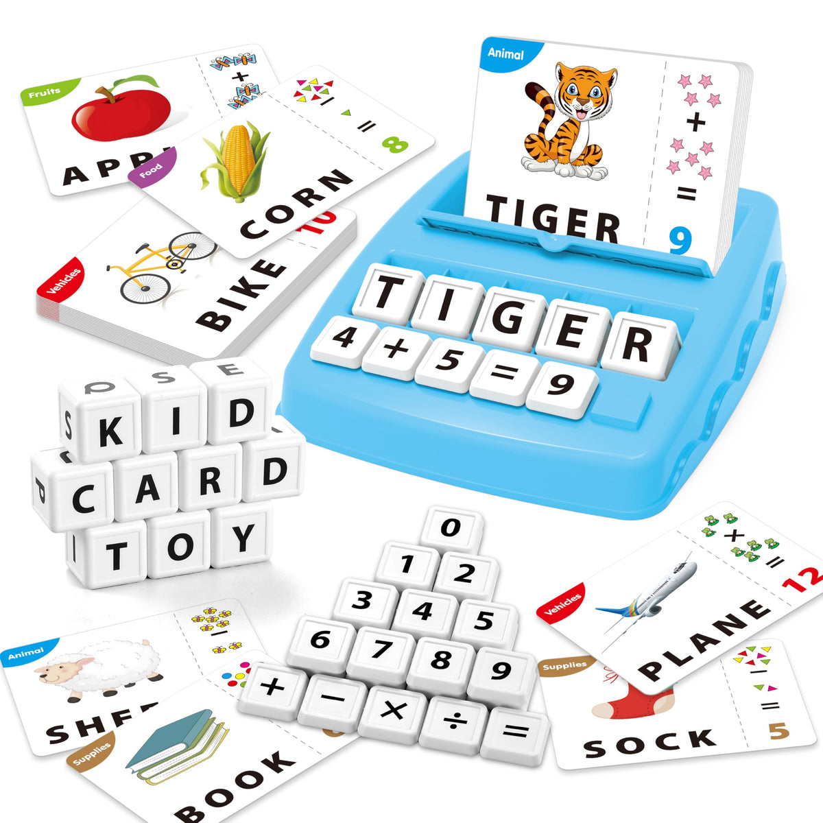 Yolscue Montessori Matching Letter Games,Educational Toys for 3-8 Year Olds Boys Girls,Alphabet