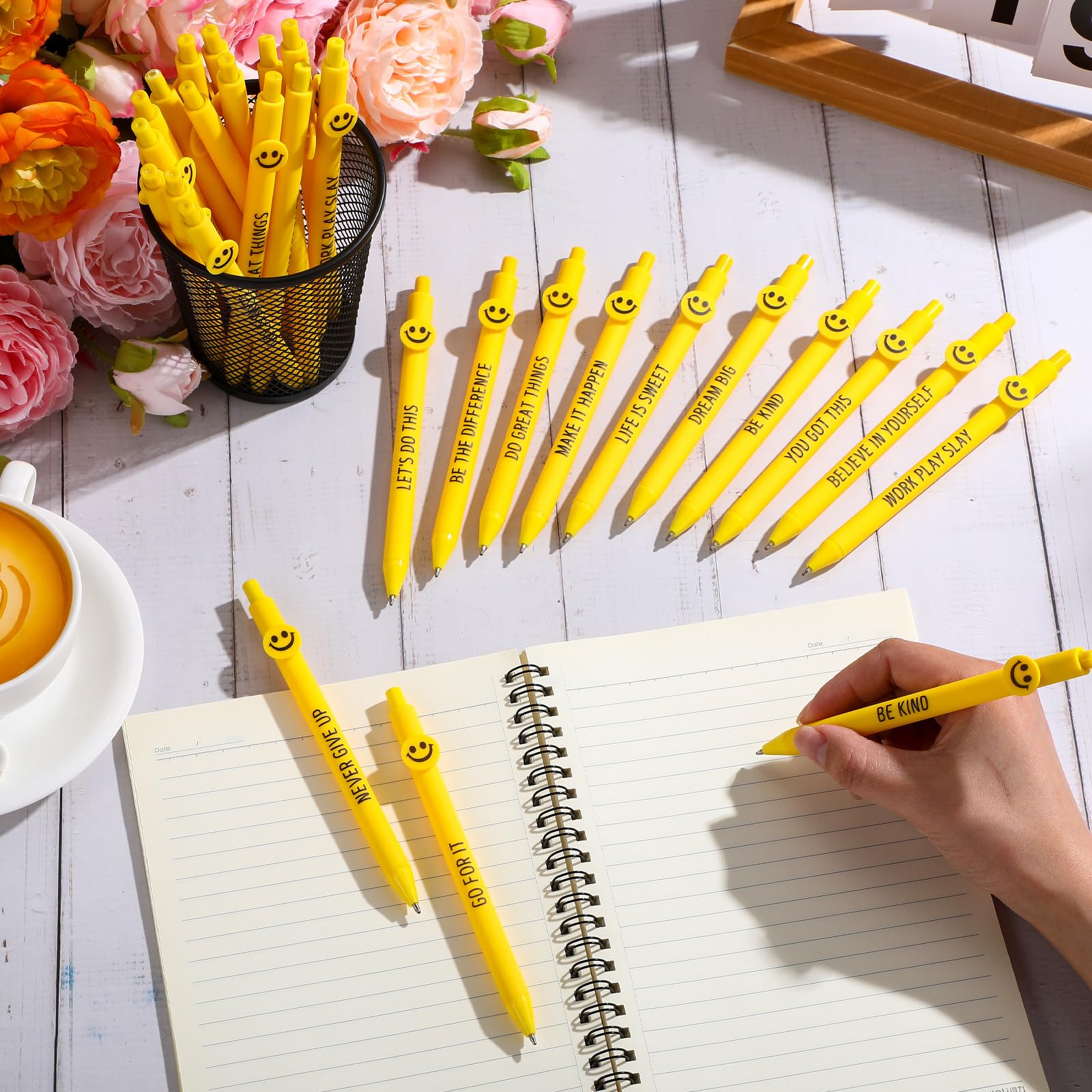 Fuutreo 50 Pcs Funny Pens Employee Appreciation Gifts, Believe