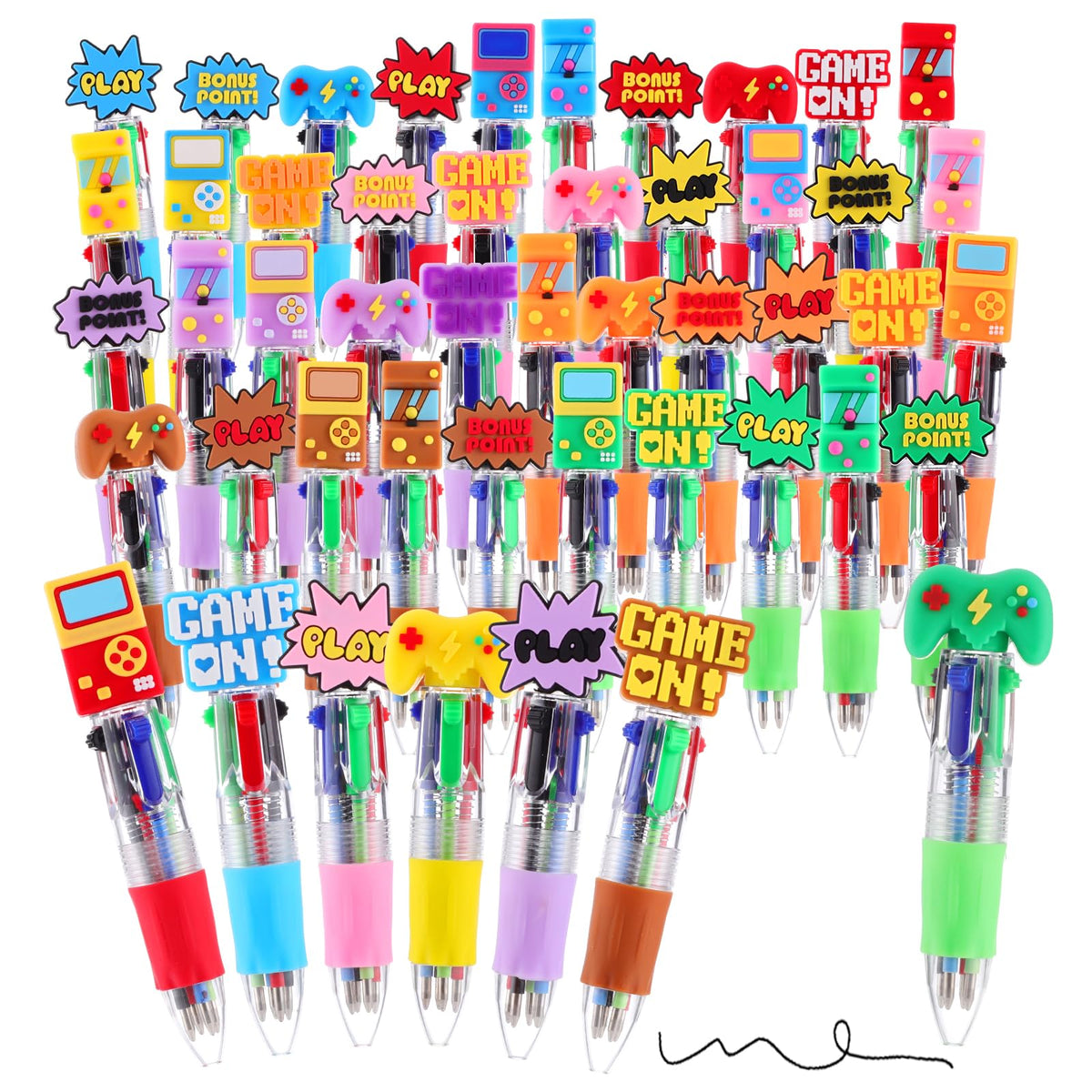 BESARME 48 Pcs Video Game Party Favors for Students Kids, Cute Game Gifts