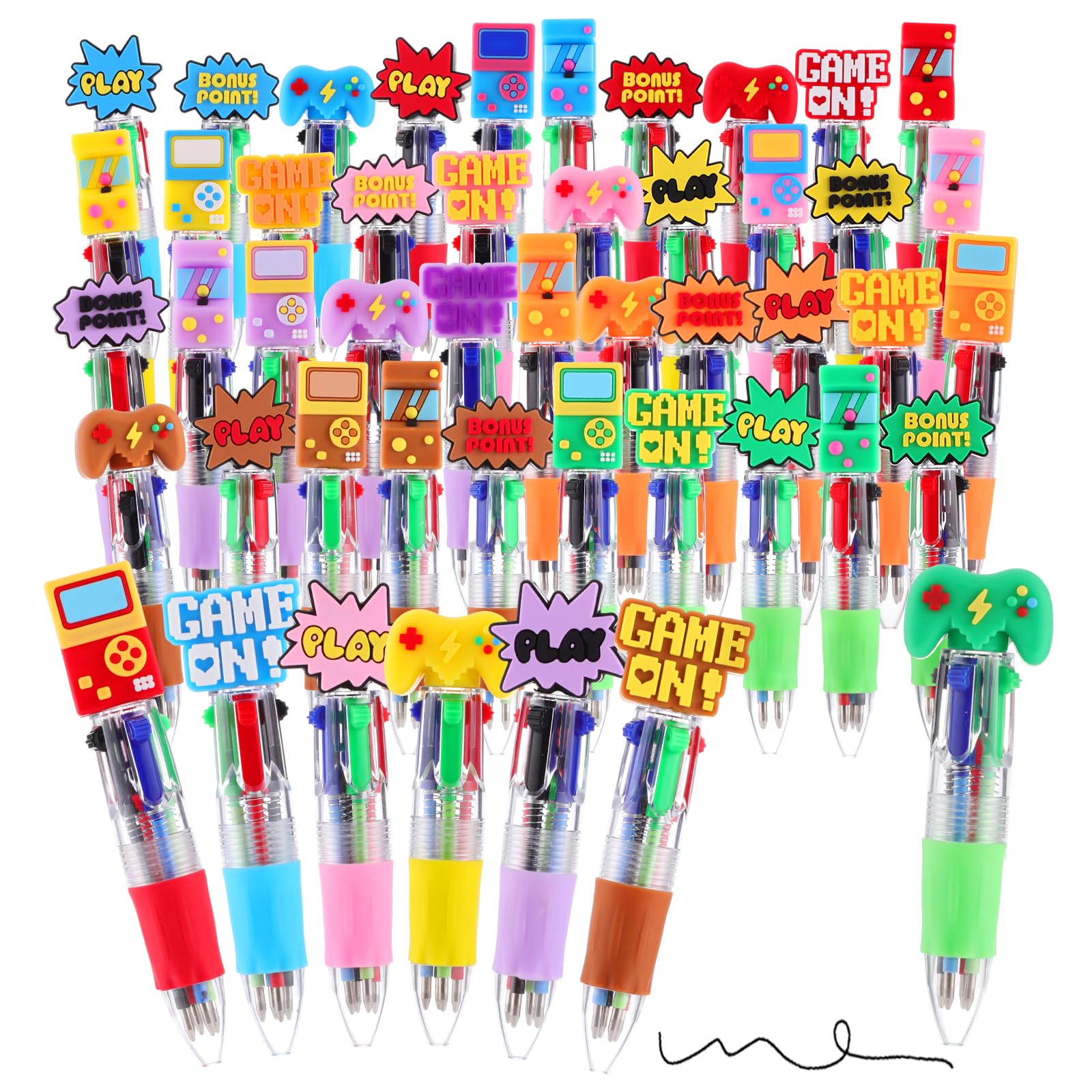 BESARME 48 Pcs Video Game Party Favors for Students Kids, Cute Game Gifts