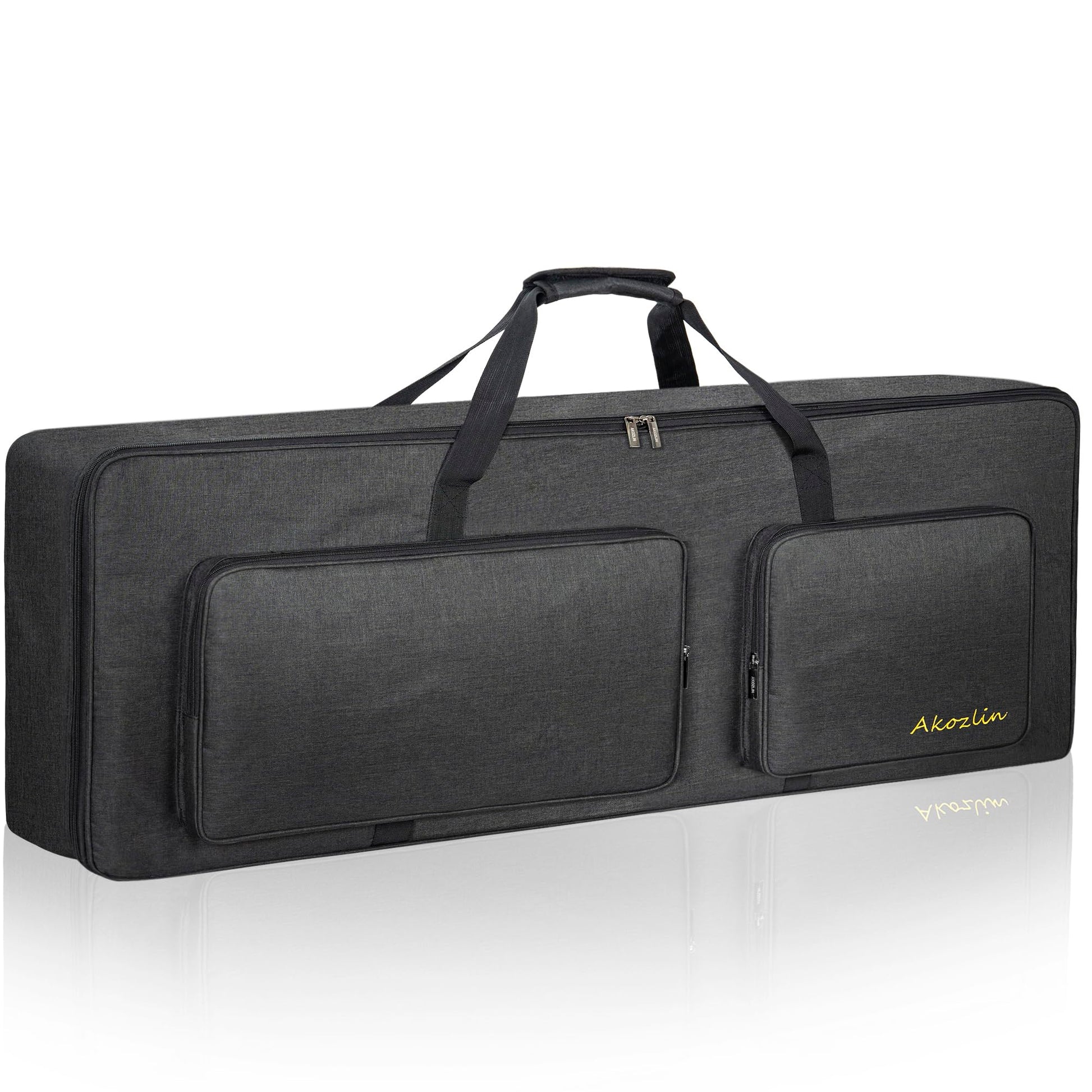 AKOZLIN 88-Key Keyboard Gig Bag 57.5"×18"×6.75" Portable Electric Piano Case Foldable Bag For