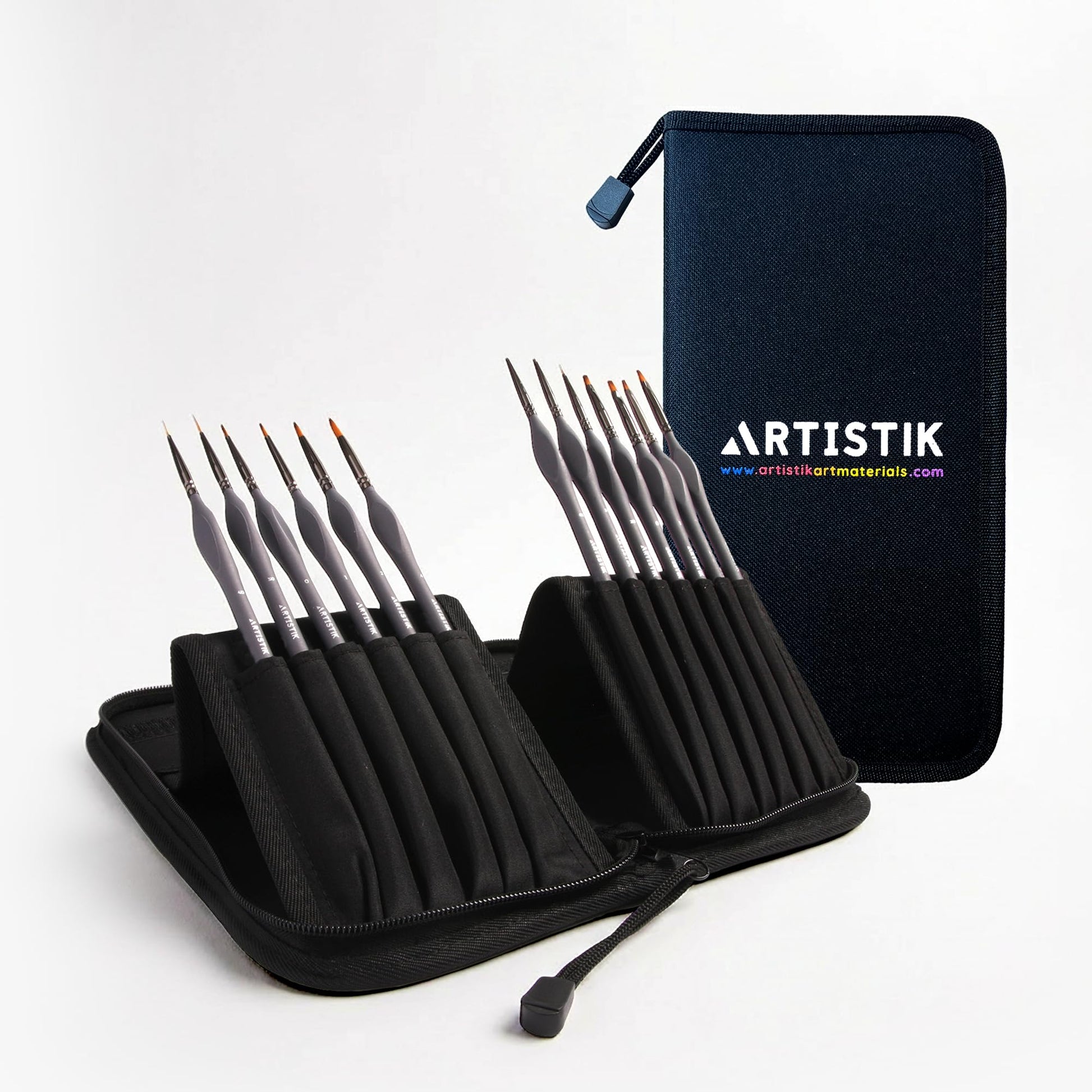 Miniature Paint Brushes Set of 13, Detail Brushes for Acrylic, Oil, Watercolor, Nail Art, Mixed
