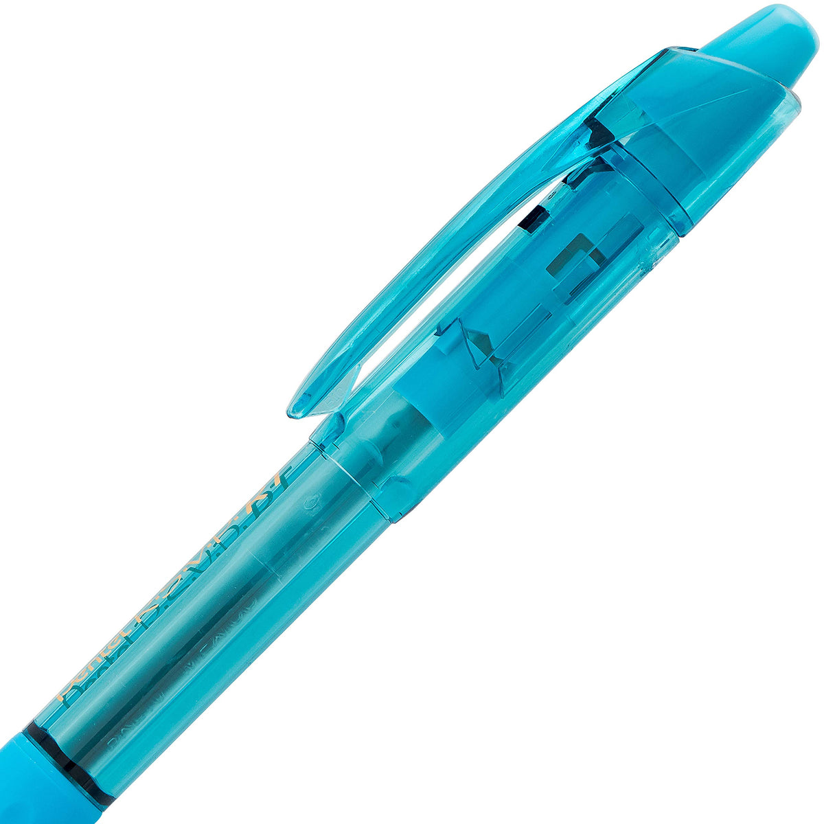 Pentel RSVP RT Colors Retractable Ballpoint Pen, (1.0mm) Medium Line, Barrel, Sky Blue Ink, Box of