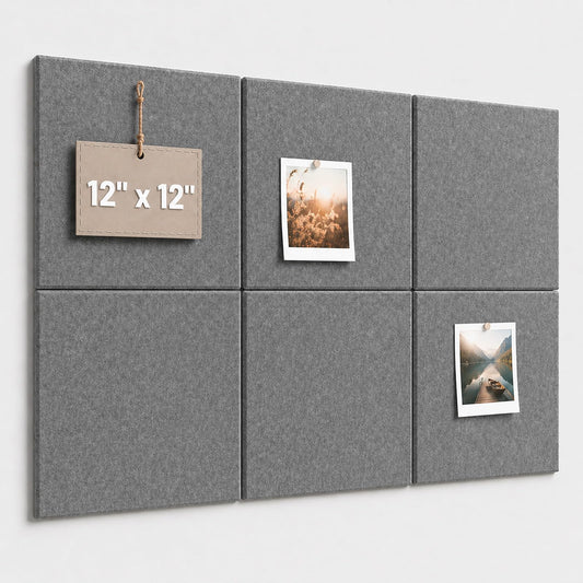 Baysola Felt Bulletin Board Tiles, Large Cork Board Alternative,24 x 36 in