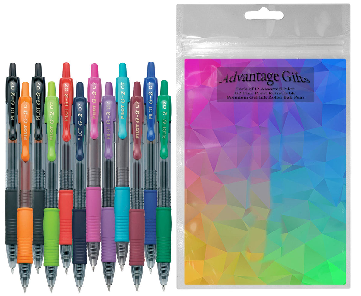Advantage Gifts G2 Retractable Premium Gel Ink Roller Ball Pens Fine Point Fine Point (.7mm)