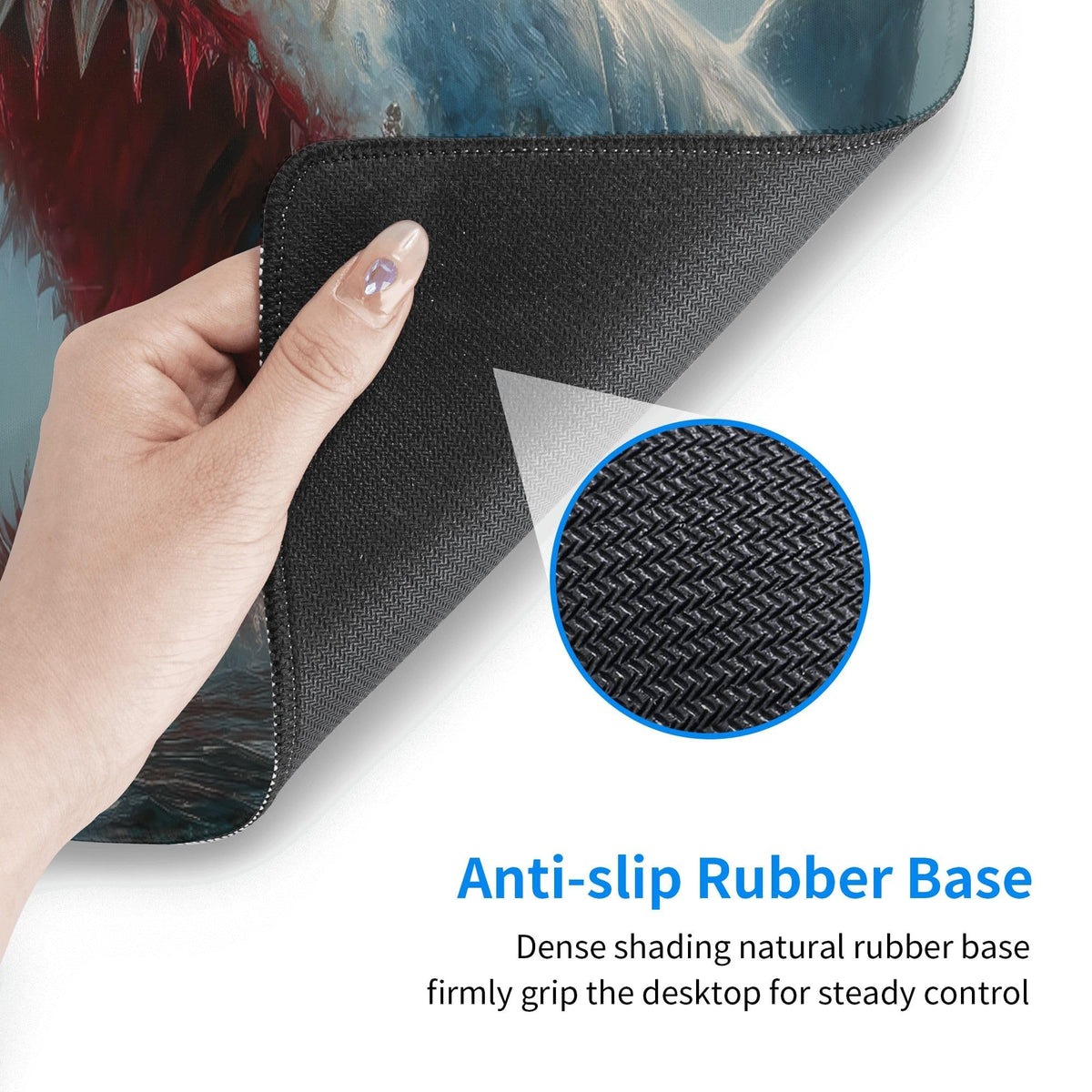 Fish Mouse Pad Extended Large Gaming Mouse Pad XL Stitched Edges for Gamer Home Office 31.5 X 11.8