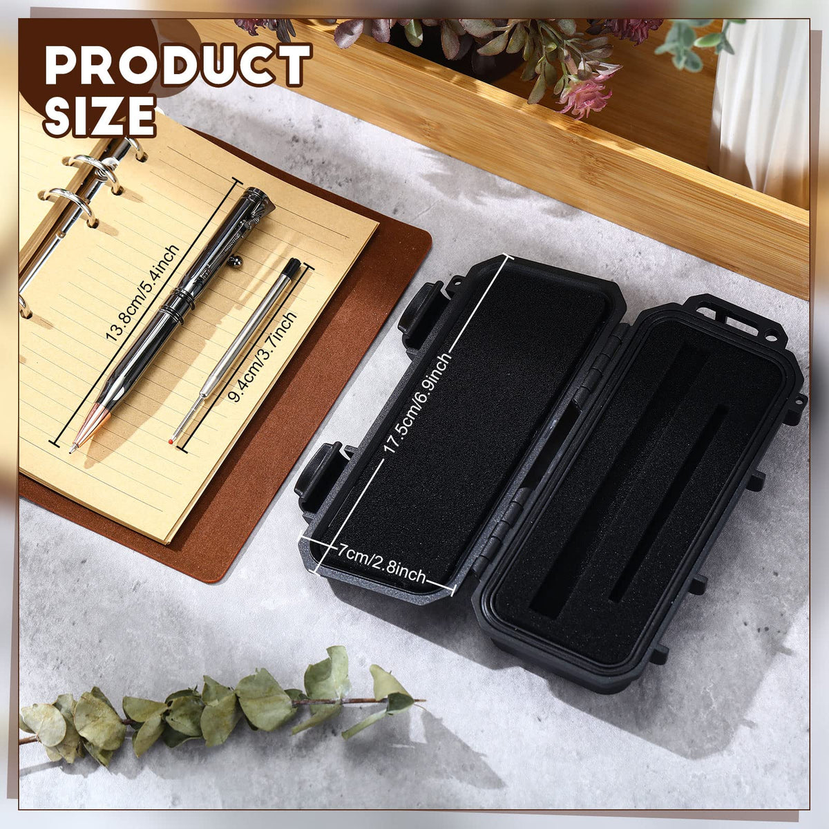 Crtiin Bolt Action Pen Bullet Pen with Gift Box Ballpoint Solid for Gun Lover with Black Ink