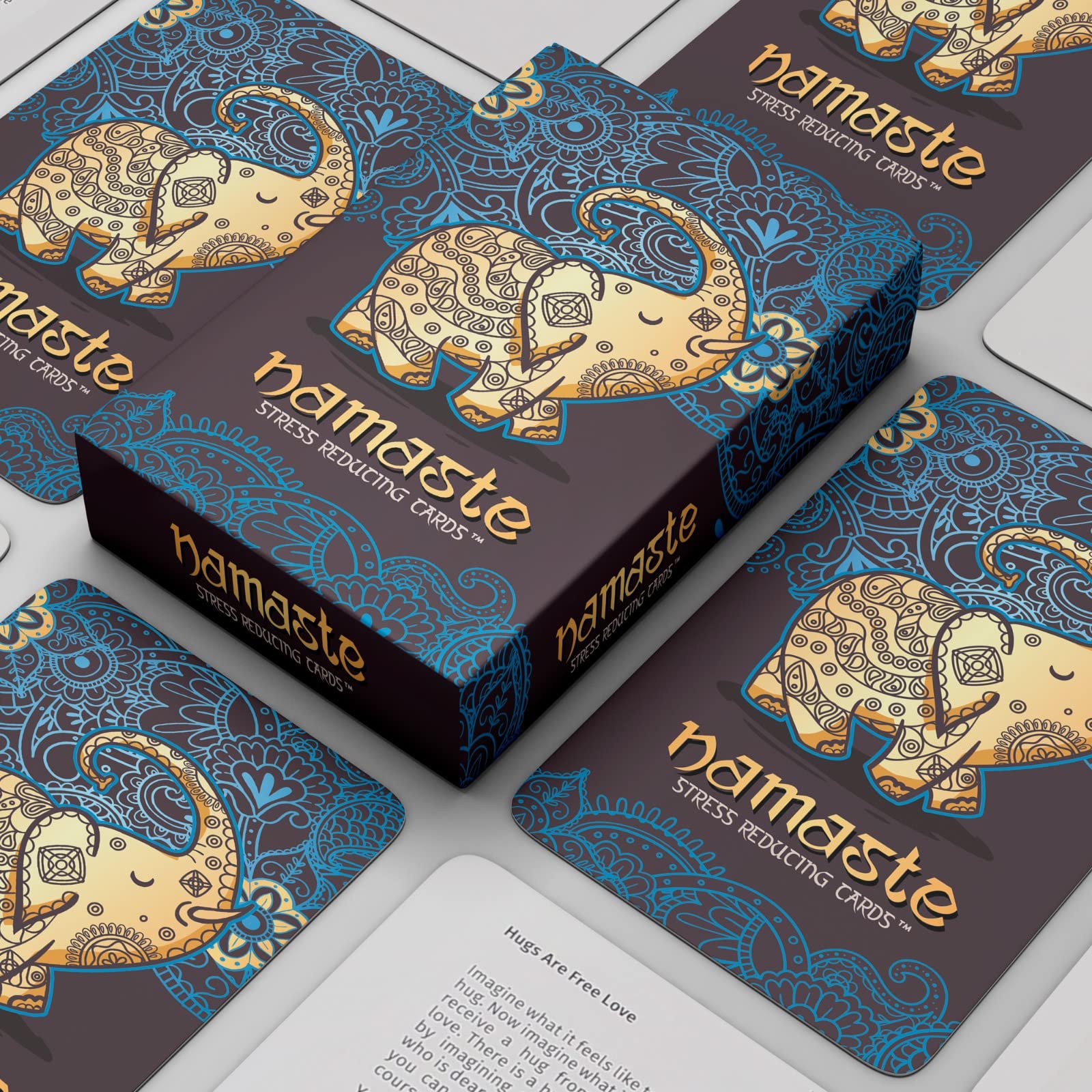 Namaste Mindfulness Cards - Stress & Anxiety Relief, Meditation Cards - Self Care Gifts for Women