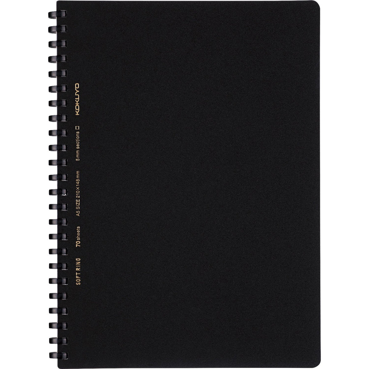 Kokuyo Spiral Graph Notebook, 8.3'' x 5.8'' Business Journal A5 Soft Ring Notebooks with 5mm Grid